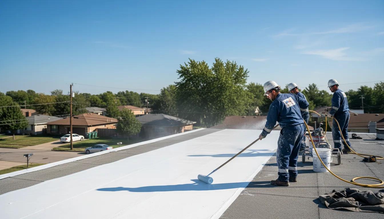 Commercial roof coating in Huntington, VT near me